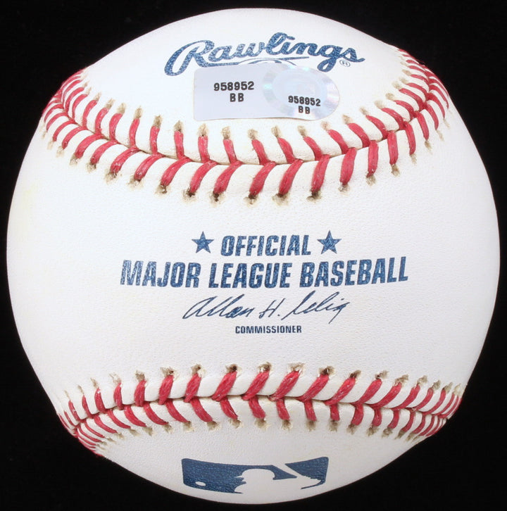 STEVE PEARCE SIGNED UPPER DECK MLB BALL SOX YANKEES O's PIRATES JAYS RAYS+ AUTO