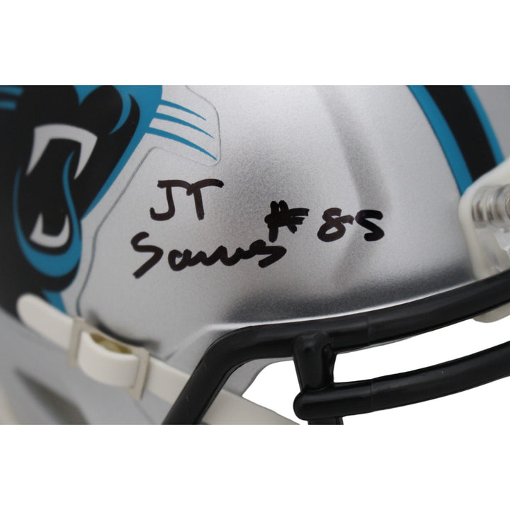 Ja'Tavion Sanders Autographed Carolina Panthers Mini Helmet Beckett 47538