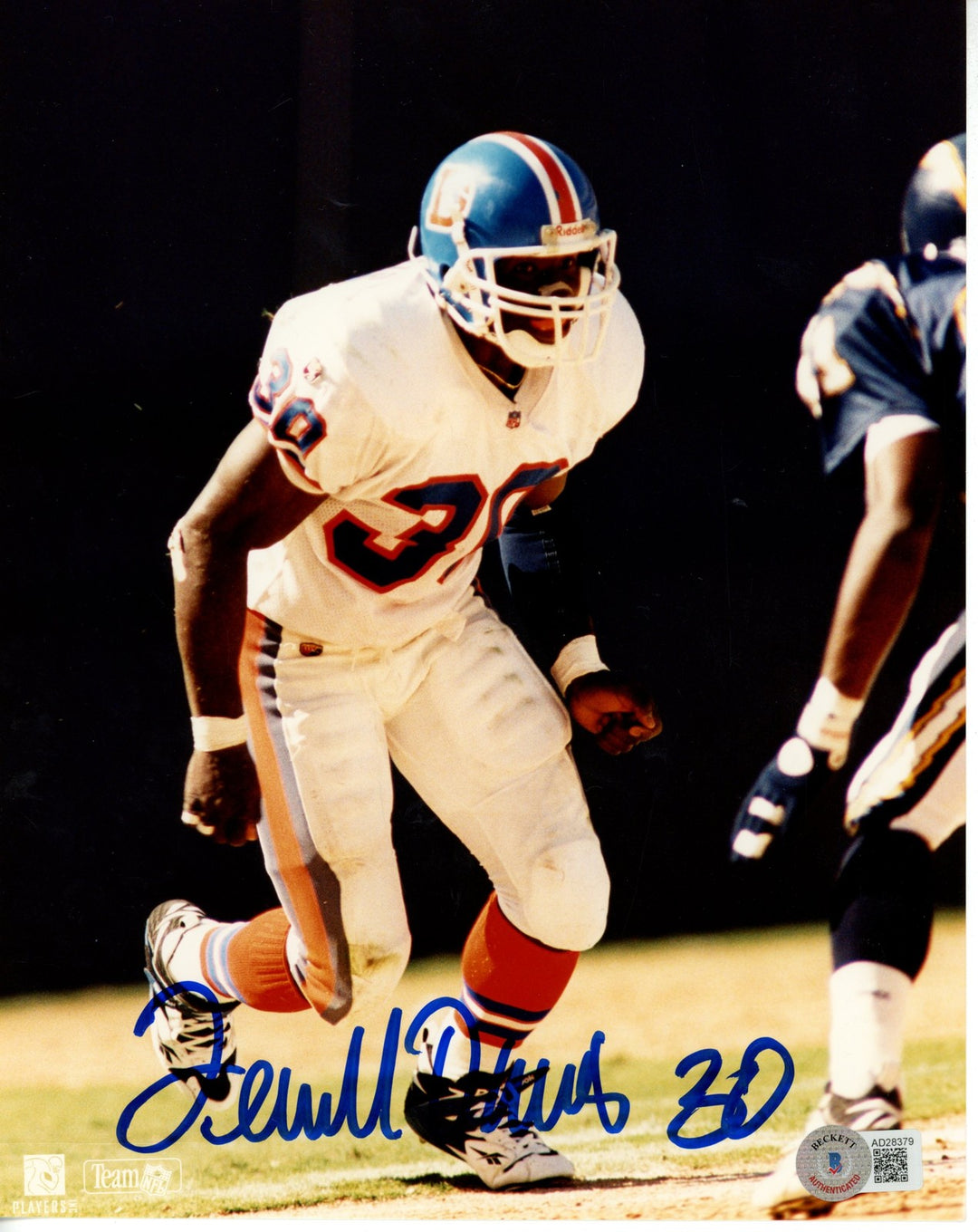 Terrell Davis Autographed/Signed Denver Broncos 8x10 Photo Beckett 55809