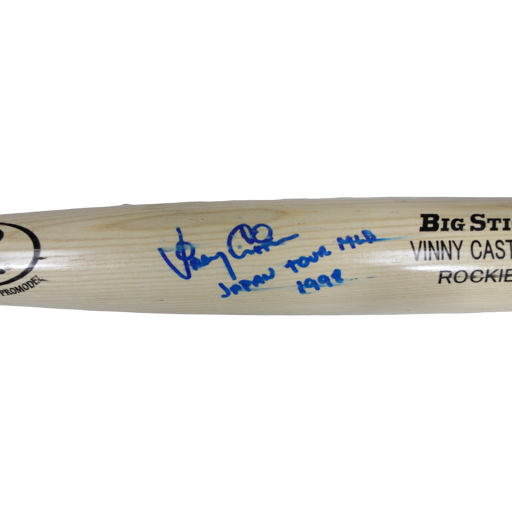 Vinny Castilla Autographed Game Used Colorado Rockies Japan Bat AS IS BAS 43251