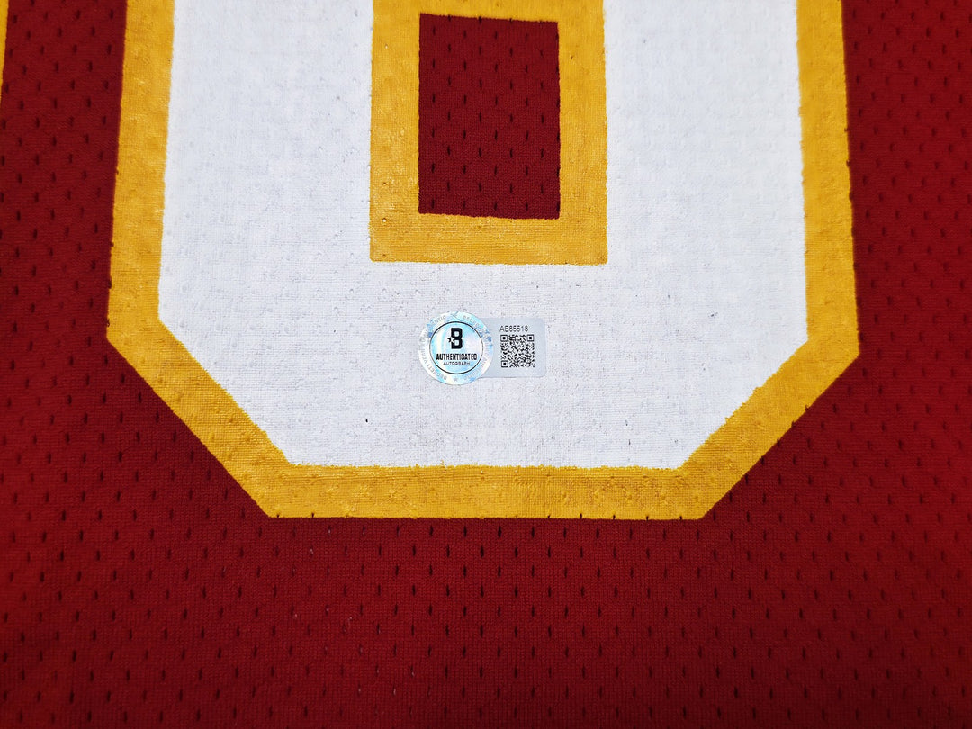 Kansas City Chiefs Derrick Thomas Signed Red Wilson Jersey Size 44 Beckett