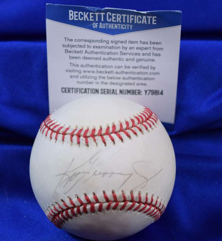 Ken Griffey Jr Beckett BAS Autograph American League Signed Baseball OAL