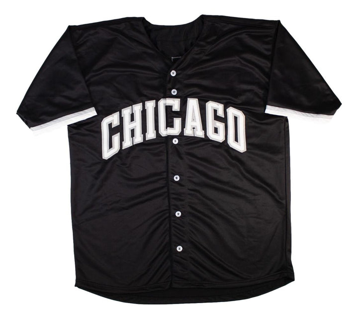 Sam Antonacci Chicago Signed Black Baseball Jersey BAS