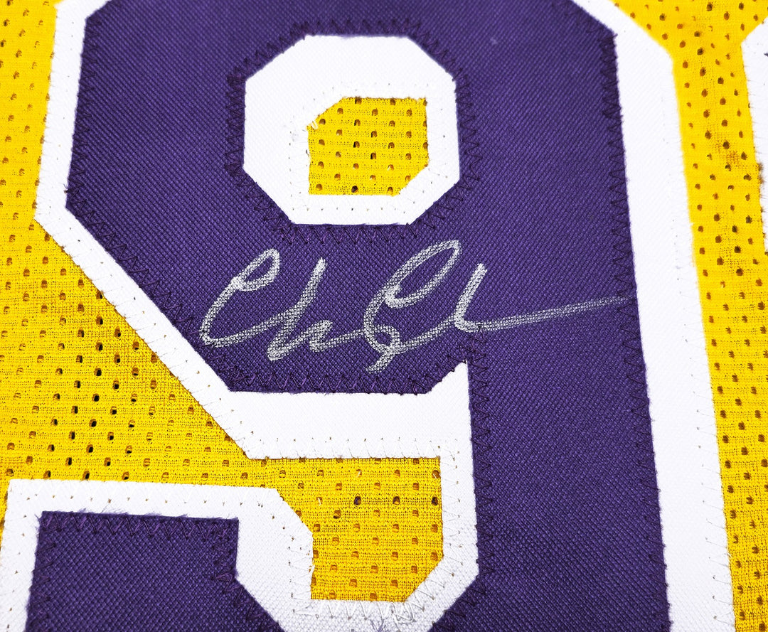 Fletch Chevy Chase Signed Yellow Jersey Beckett BAS Witness