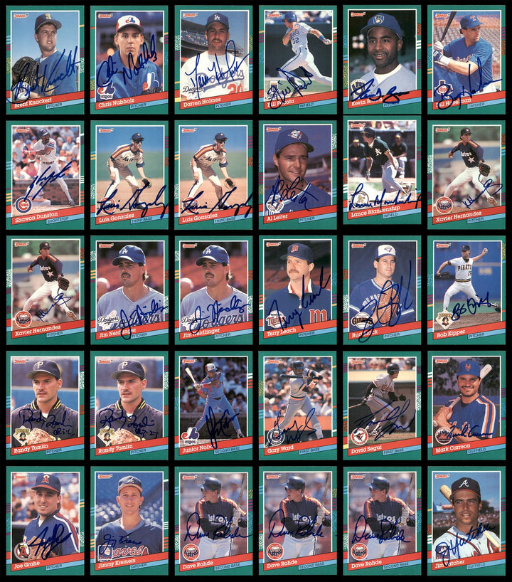 1991 Donruss Baseball Autographed Signed Cards Lot Of 318