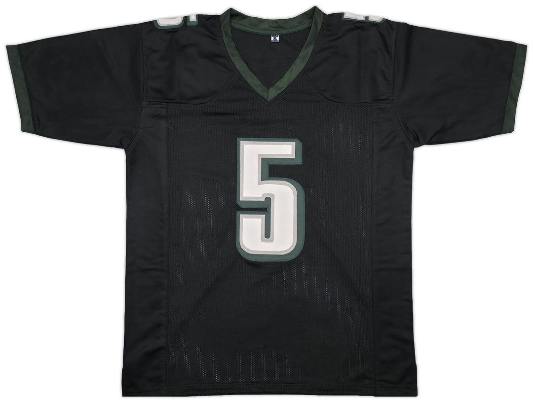 Philadelphia Eagles Donovan McNabb Signed Black Jersey Beckett Witness