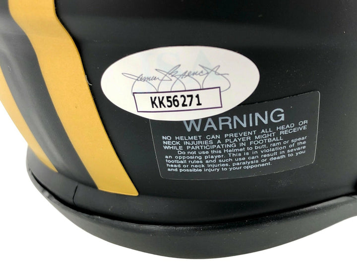 Richard Sherman Signed San Francisco 49ers Eclipse Black Mini Helmet JSA COA