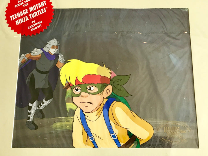 Teenage Mutant Ninja Turtles Hand Painted Animation Cel TMNT Shredder +1 Boy