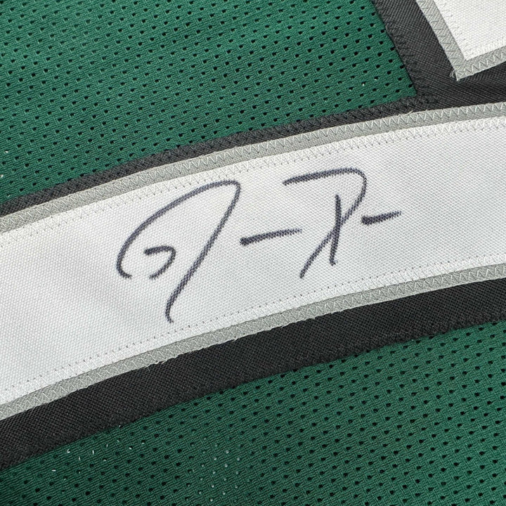 Autographed/Signed JASON PETERS Philadelphia Green Jersey JSA COA Auto