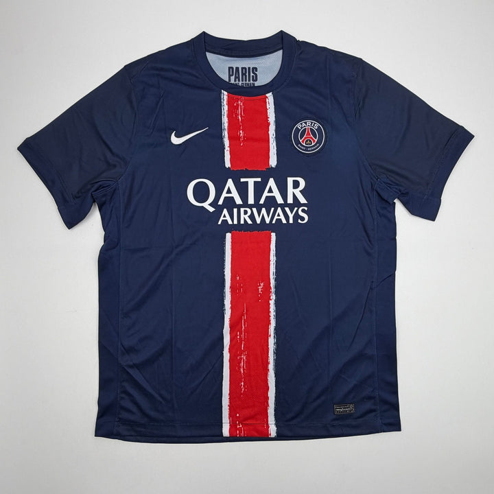 Autographed/Signed Ousmane Dembele PSG Blue Soccer Jersey Beckett BAS COA 1