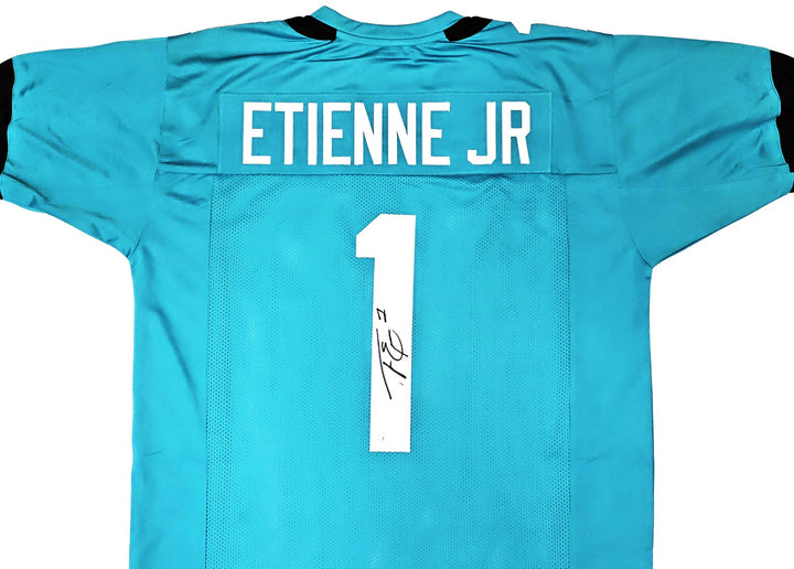 Jacksonville Jaguars Travis Etienne Signed Teal Jersey Beckett Witness