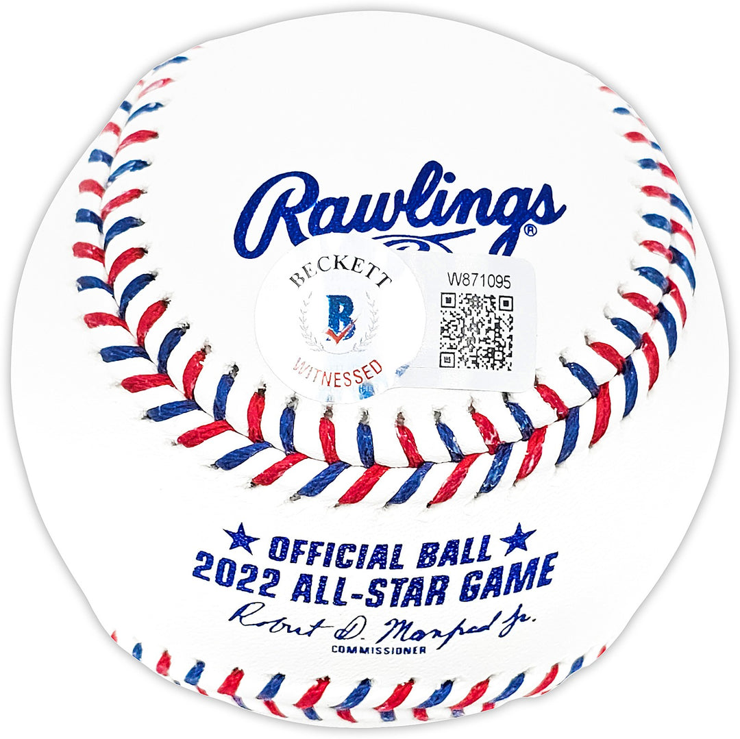Kyle Tucker Auto Official 2022 ASG Logo MLB Baseball Cubs Astros 1st AS Game BAS