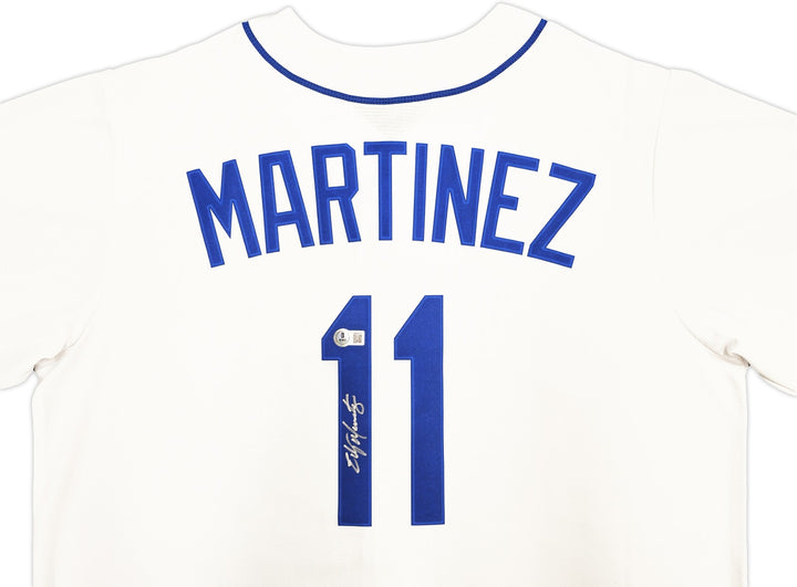 Mariners Edgar Martinez Auto White Nike Cooperstown Collection Jersey L Beckett