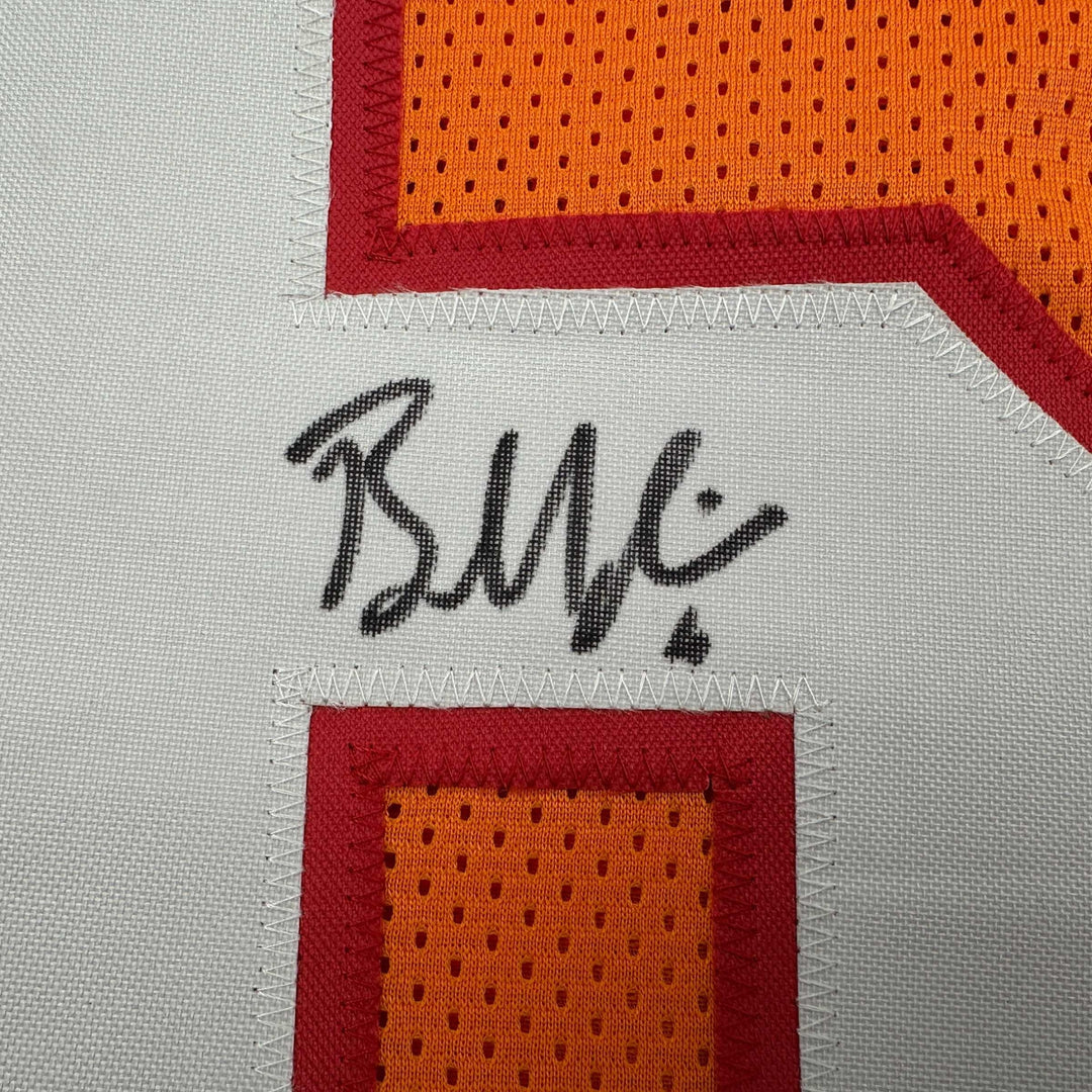 Autographed/Signed Baker Mayfield Tampa Bay Orange Creamsicle Jersey Beckett COA