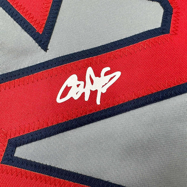 Framed Facsimile Autographed Roger Clemens 33x42 Boston Grey Reprint Laser Auto
