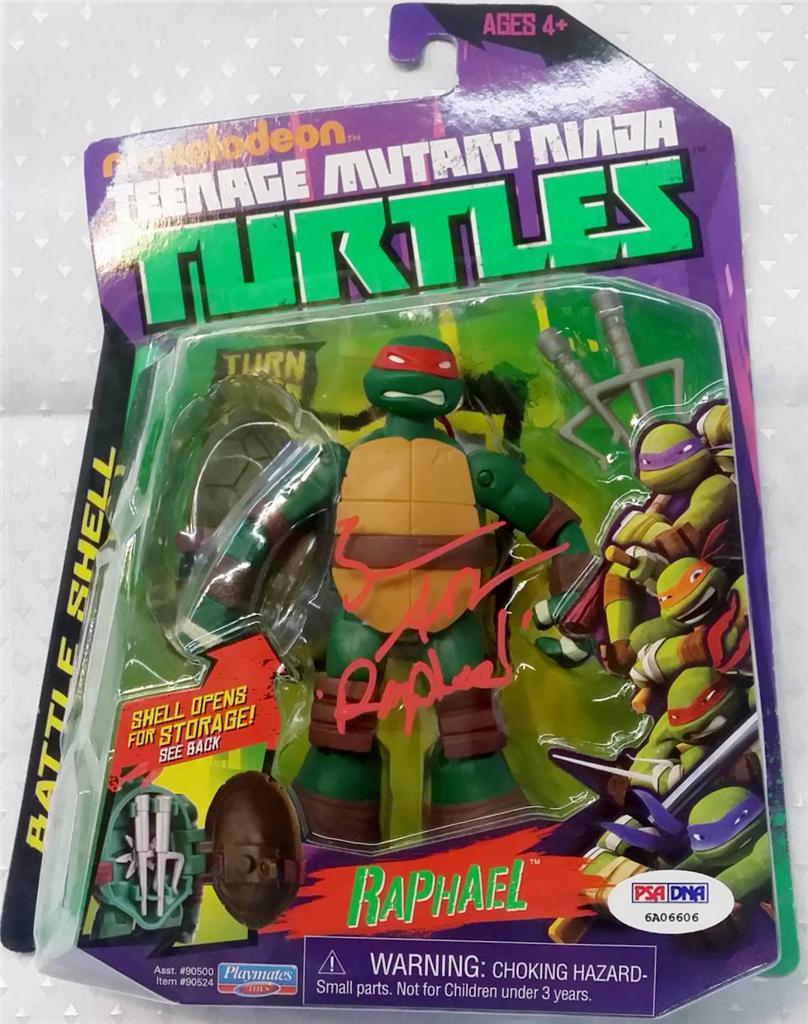 SEAN ASTIN Teenage Mutant Ninja Turtles Signed RAPHAEL Figure Auto PSA DNA COA