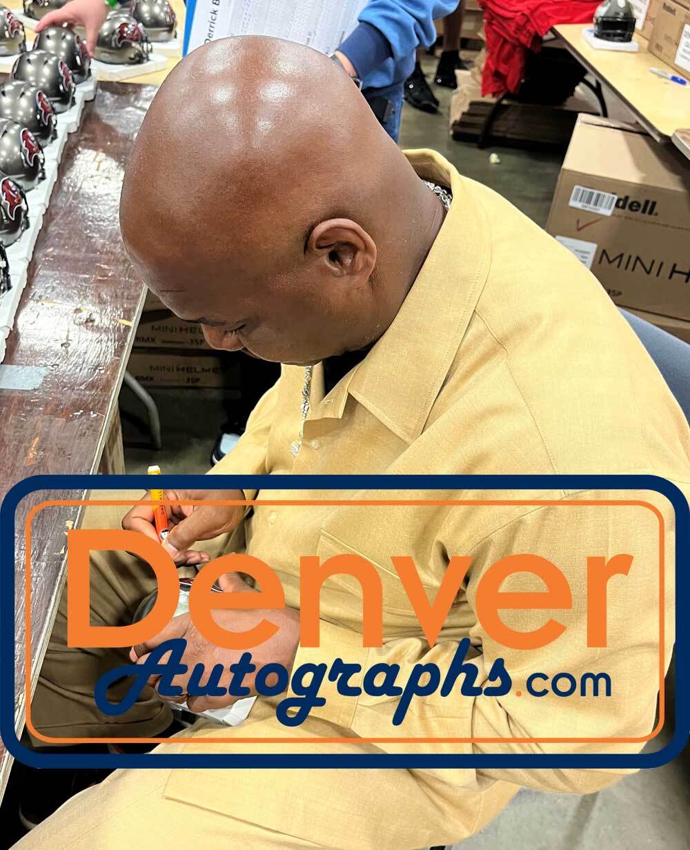 Derrick Brooks Autographed Tampa Bay Bucs TB '97-'13 Mini Helmet BAS 40186