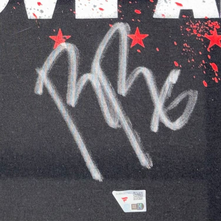 Roman Reigns Signed Framed WWE Family Above All T-Shirt Fanatics