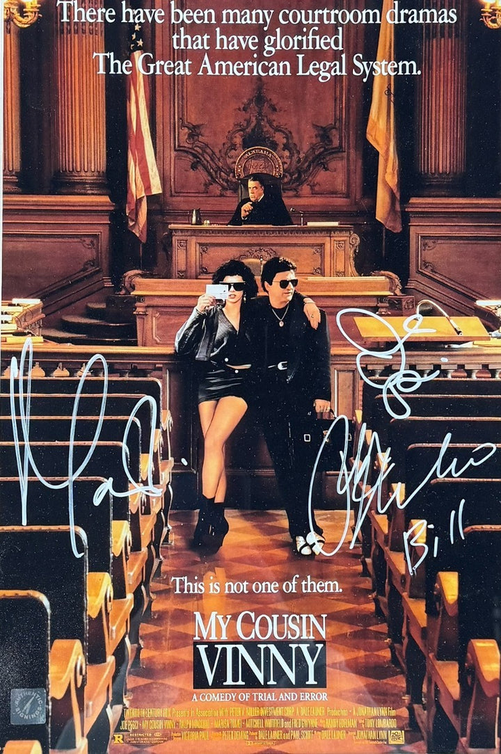My Cousin Vinny Cast Signed Framed 12x17 Poster Pesci Tomei Macchio Auto ASI COA