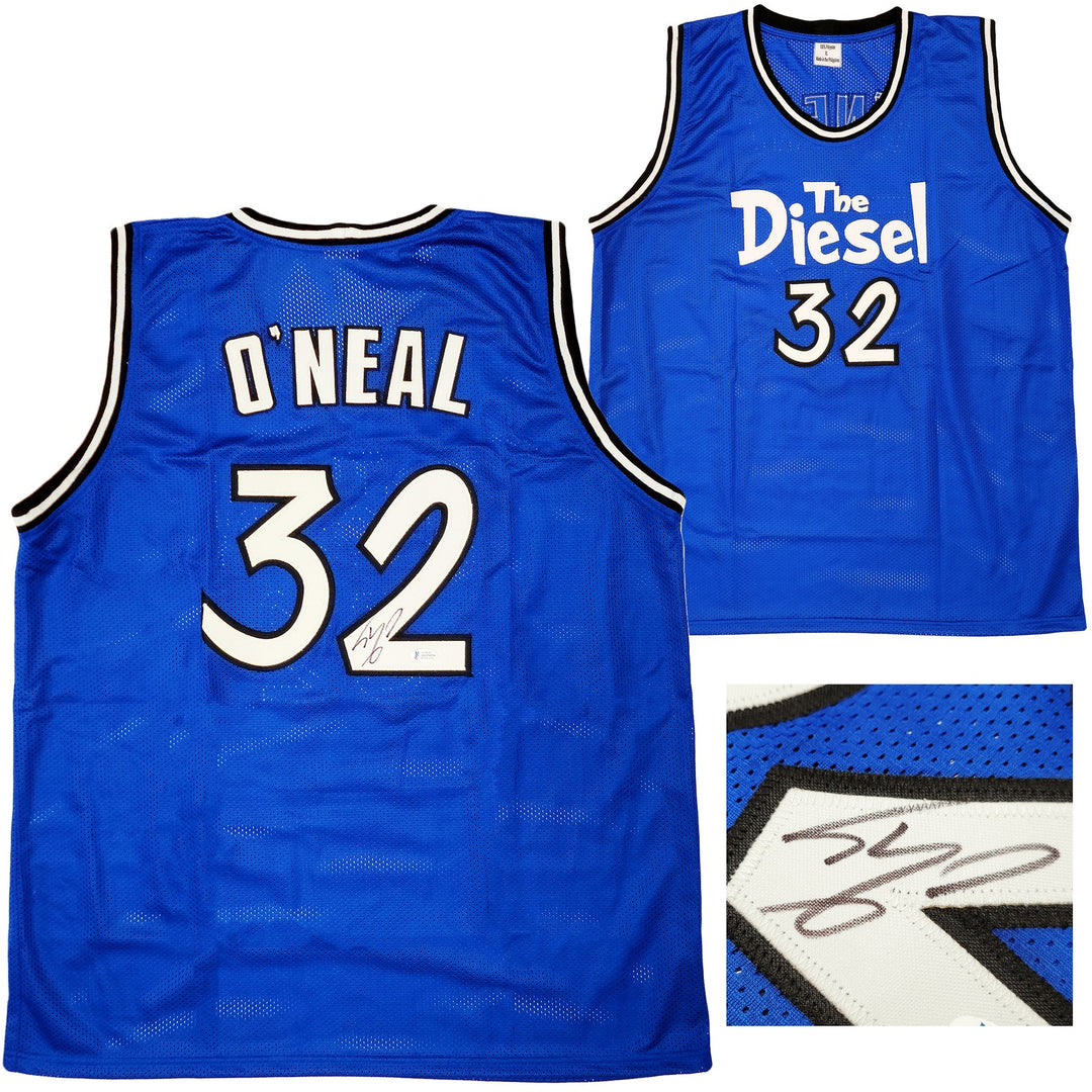 Orlando Magic Shaquille Shaq O'Neal Signed Blue Jersey The Diesel Beckett