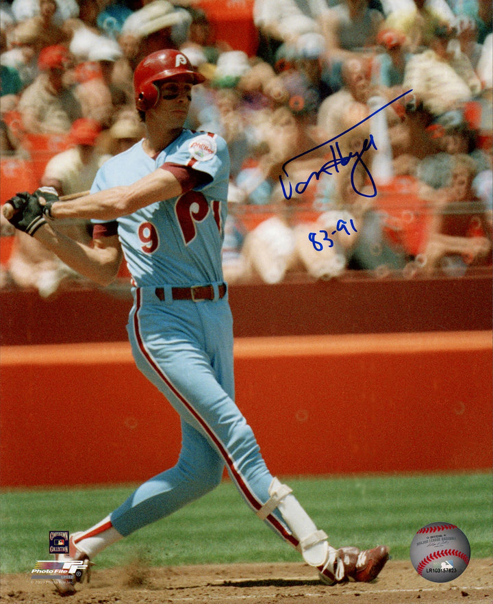 Von Hayes Signed 50 Count Lot of 8x10 Photos Philadelphia Phillies "83-91