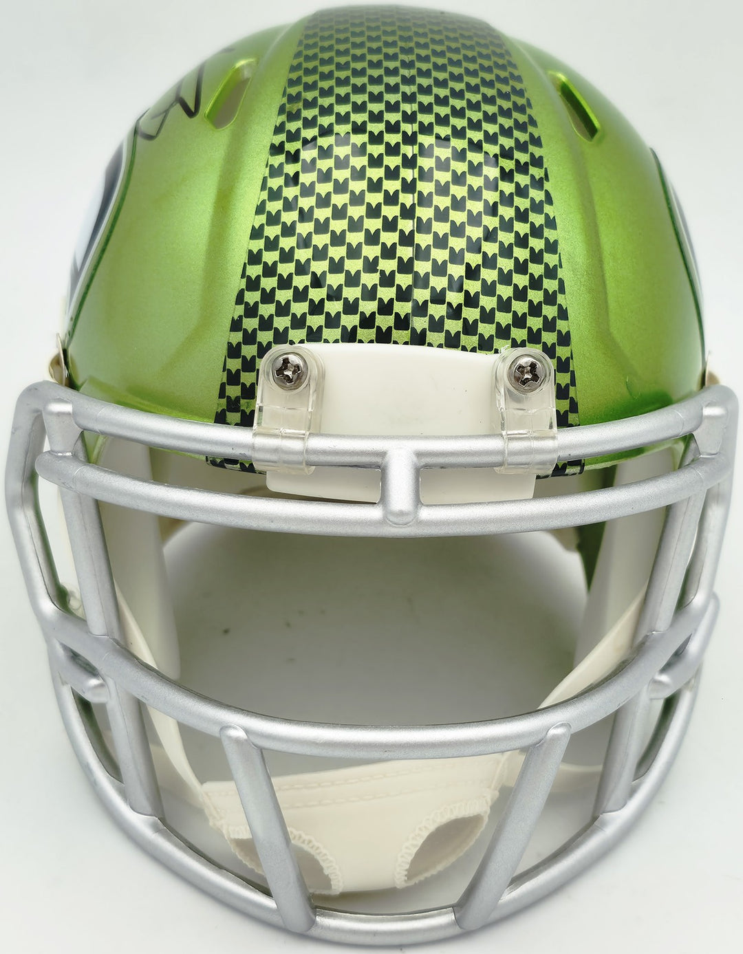 AJ Barner Signed Seattle Seahawks Flash Green Speed Mini Helmet Beckett Witness