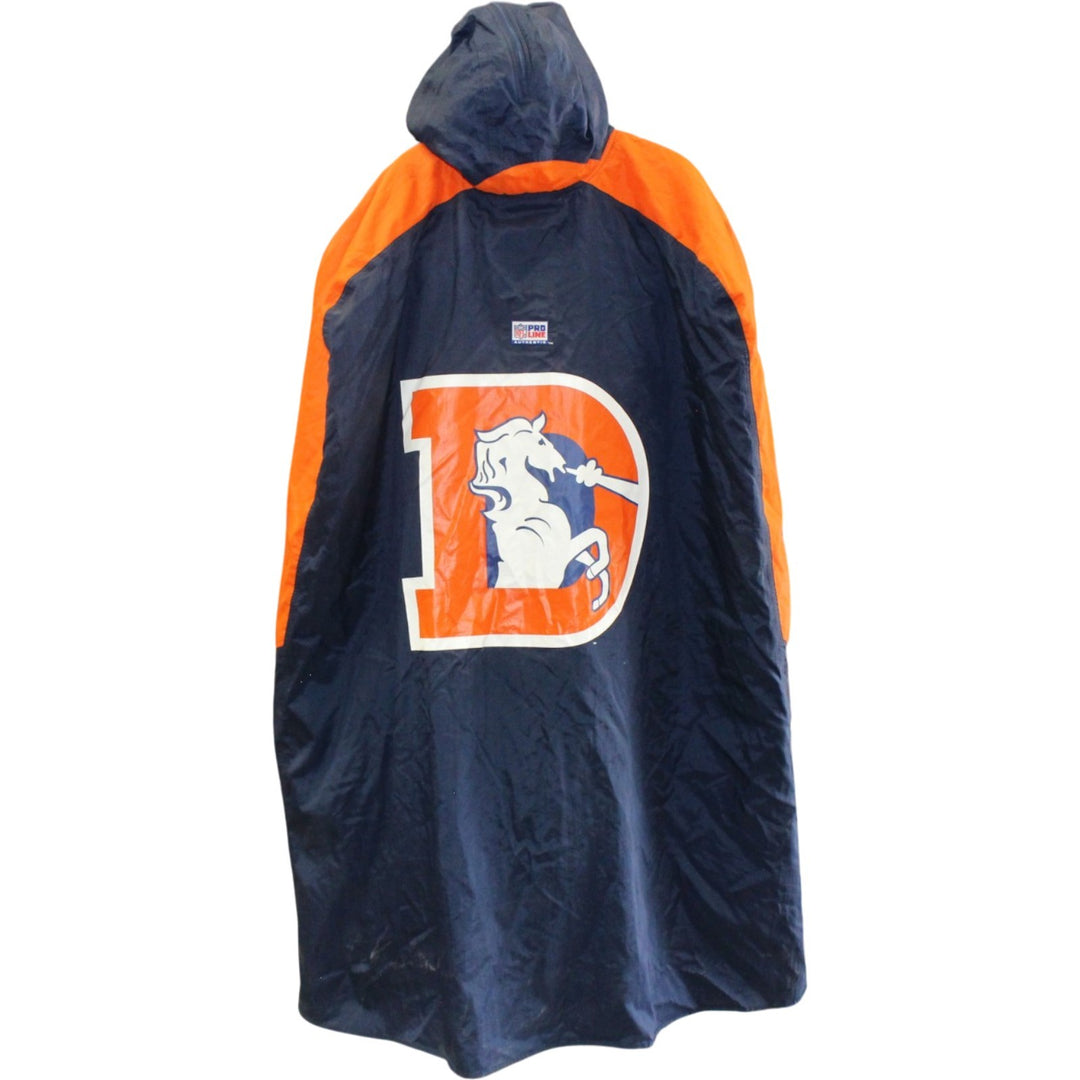 Denver Broncos Nike Pro Line On-Field Parka Sideline Jacket Cape Used 55537