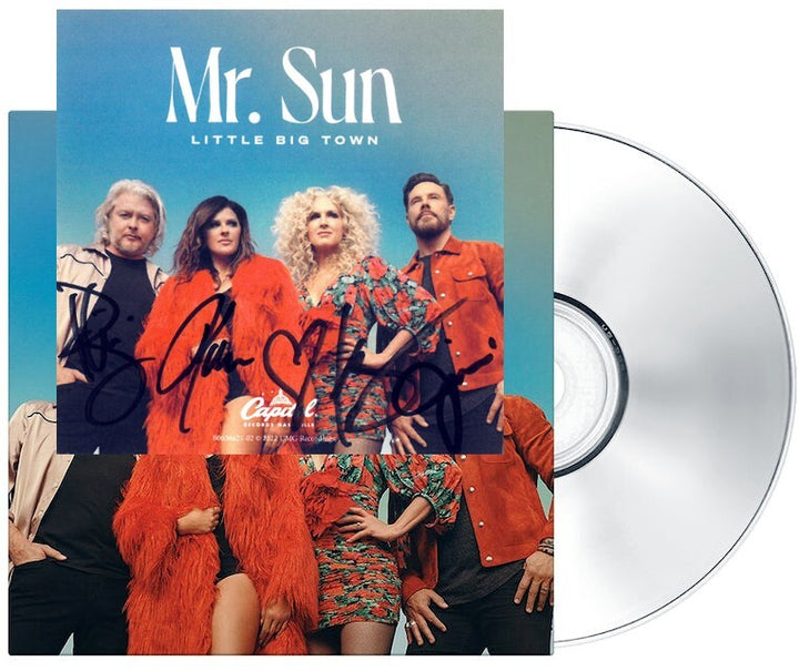 Little Big Town Band Signed 2022 Mr Sun Art Card w/ Album Cover Booklet & CD-COA