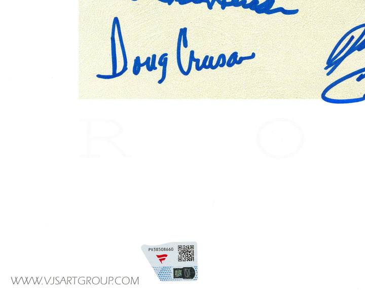 1972 Dolphins Perfect Season Team Auto Lithograph 40 Sigs Shula, Griese Fanatics