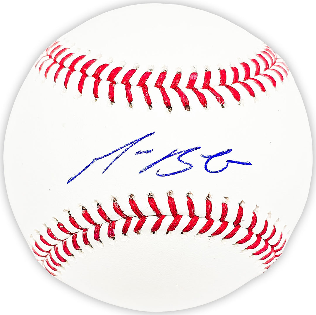 Michael Busch Signed Baseball Chicago Cubs Beckett BAS Witness