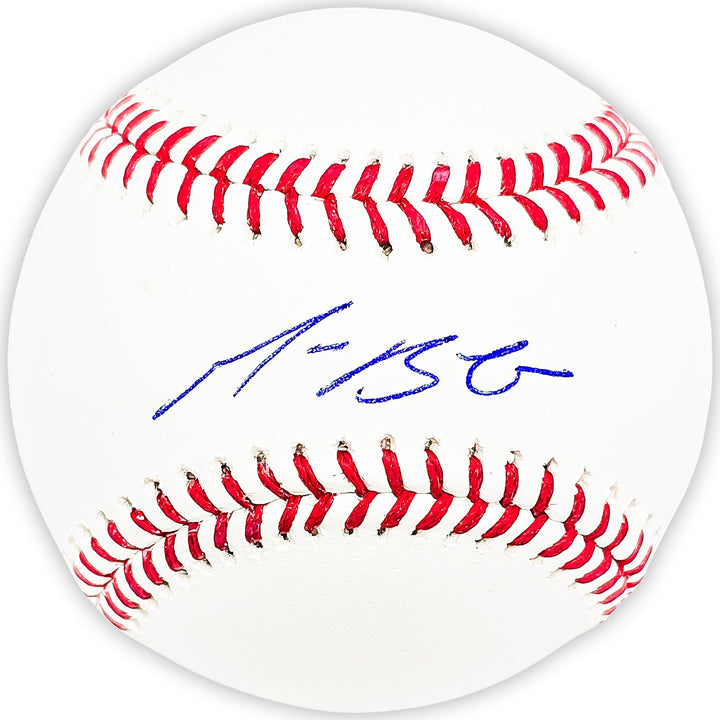 Michael Busch Signed Baseball Chicago Cubs Beckett BAS Witness