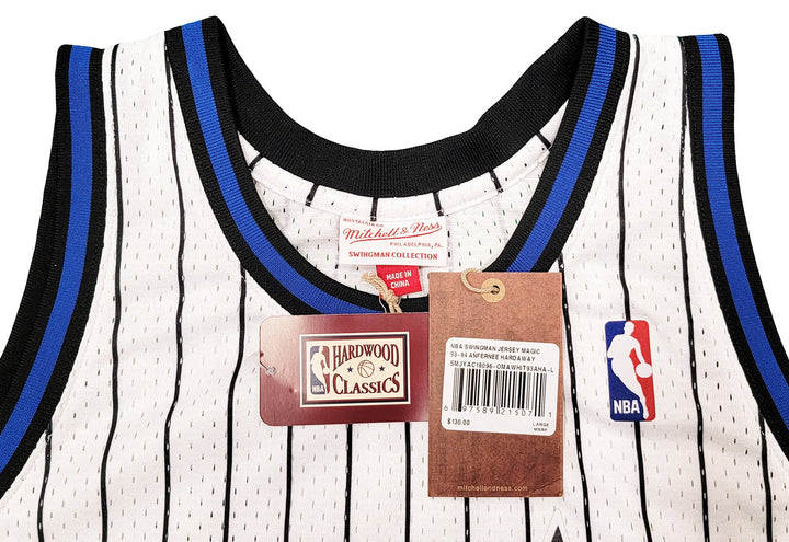 Magic Anfernee Penny Hardaway Auto White Mitchell Ness HWC Swingman Jersey L PSA