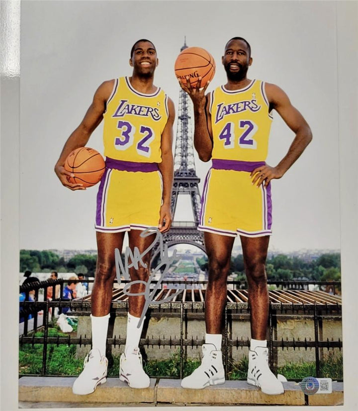 Magic Johnson autograph signed 11x14 Photo Los Angeles Lakers ~ Beckett BAS