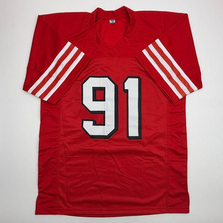 Autographed/Signed Arik Armstead San Francisco Red ALT Jersey Pristine PA COA