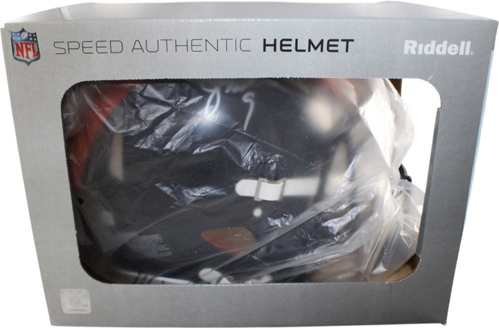 Jim McMahon Autographed Chicago Bears Authentic TB Helmet Beckett Witness 55372