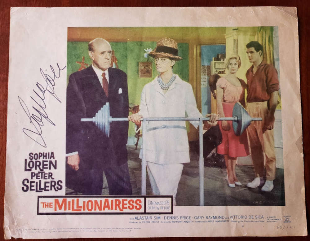 Sophia Loren Jsa Coa Hand Signed 11x14 Lobby Card Photo Autograph