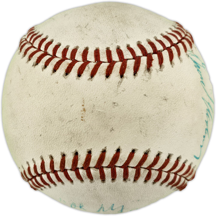 Dave Niehaus & 7 Others Signed Official Feeney NL Baseball Mariners "Oh My"