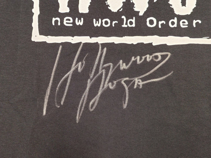 Hulk Hogan Signed Black WWE NWO T-Shirt "Hollywood" JSA Jersey