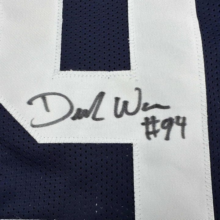 Framed Autographed/Signed Demarcus Ware 35x39 Dallas TG Jersey Beckett BAS COA