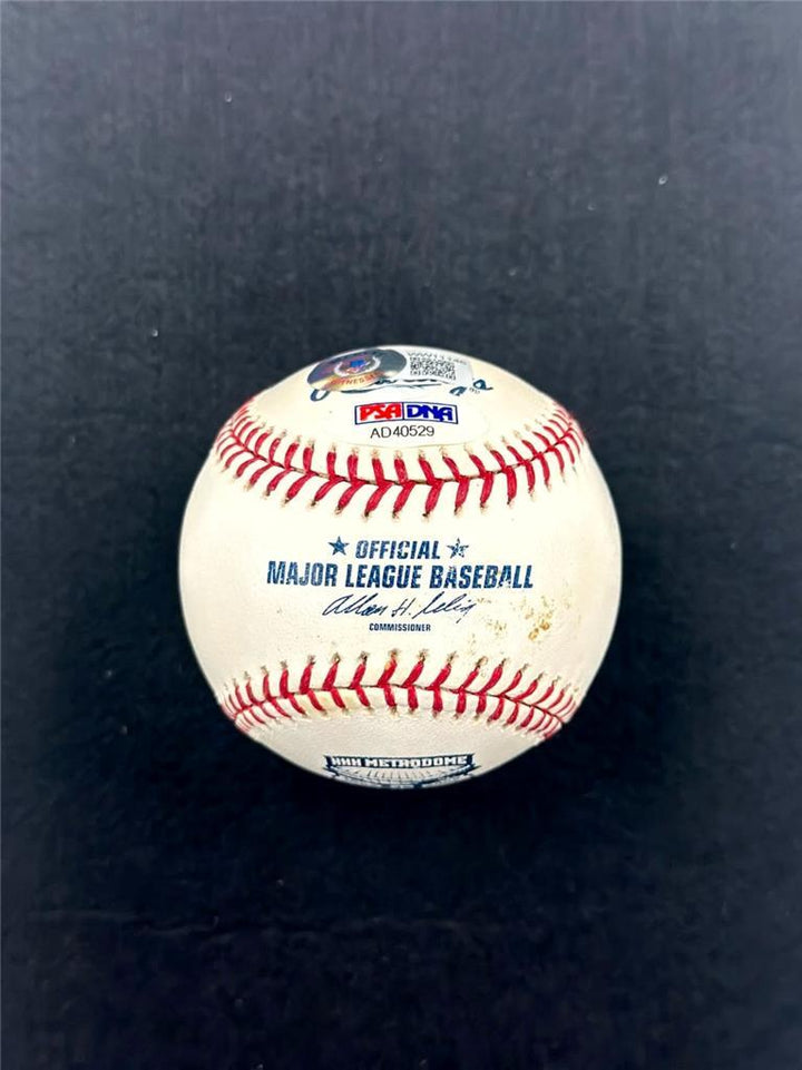 Harmon Killebrew & Torii Hunter signed Twins Metrodome Baseball auto PSA, BAS