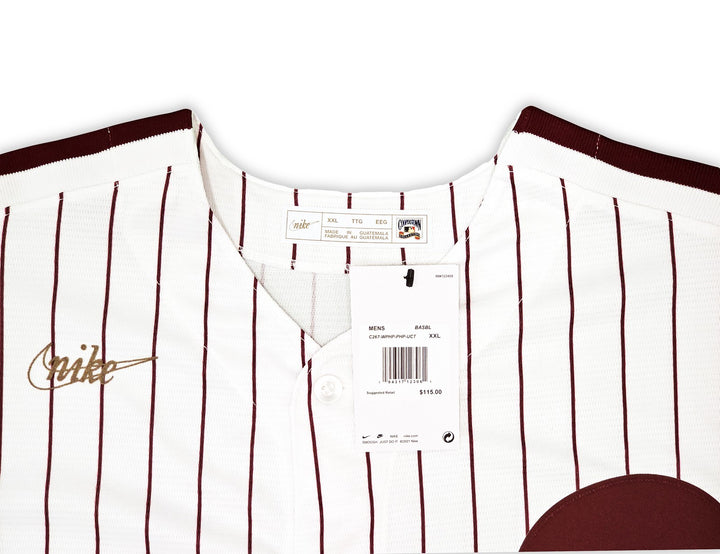 Phillies Mike Schmidt Auto White Nike Cooperstown Collection Jersey Sz XXL BAS