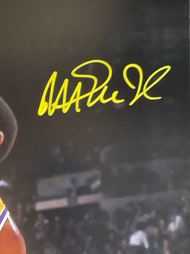 Magic Johnson Larry Bird Signed Boston Celtics LA Lakers 16�20 Photo BAS 44656