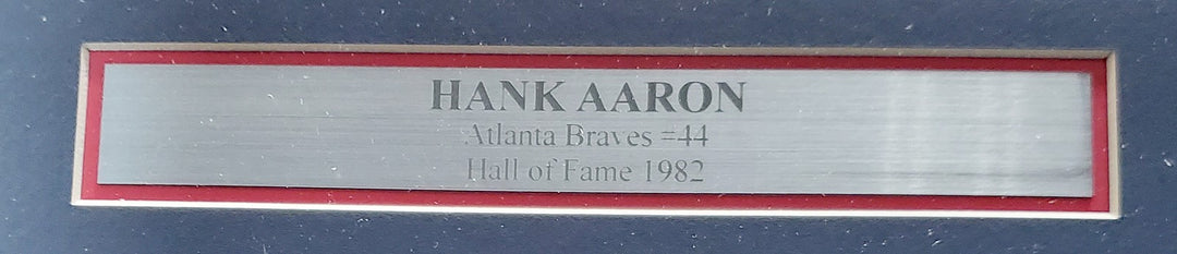 Hank Aaron Signed Framed 20x24 Photo Atlanta Braves Fanatics