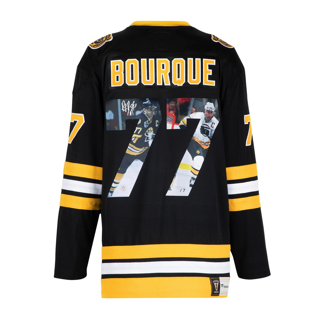 Ray Bourque Signed Boston Bruins Fanatics Graphic Photo Jersey #/7