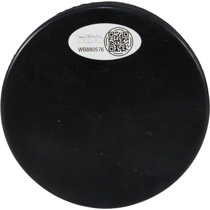 Angela Ruggiero Autographed/Signed USA Logo Puck 98 Gold Medal JSA 53996