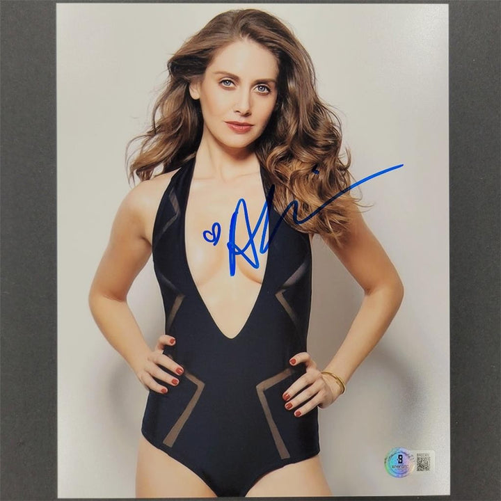 Alison Brie signed 8x10 photo hot sexy actress autograph ~ Beckett BAS