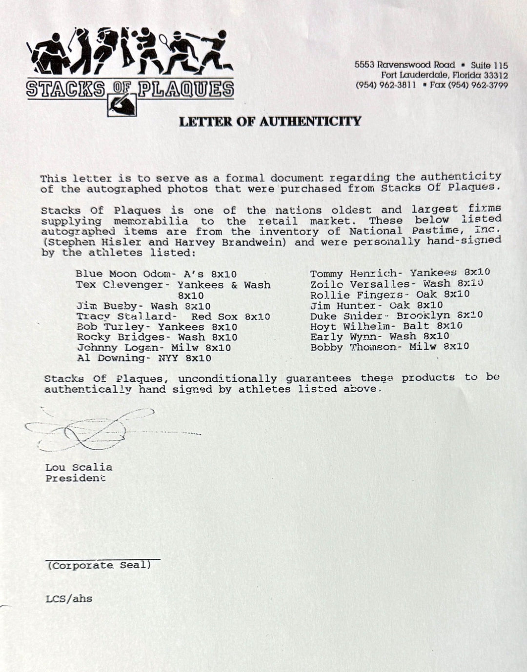 Rollie Fingers signed Oakland A's MLB 8x10 Photo minor dings Framed- COA (HOF)