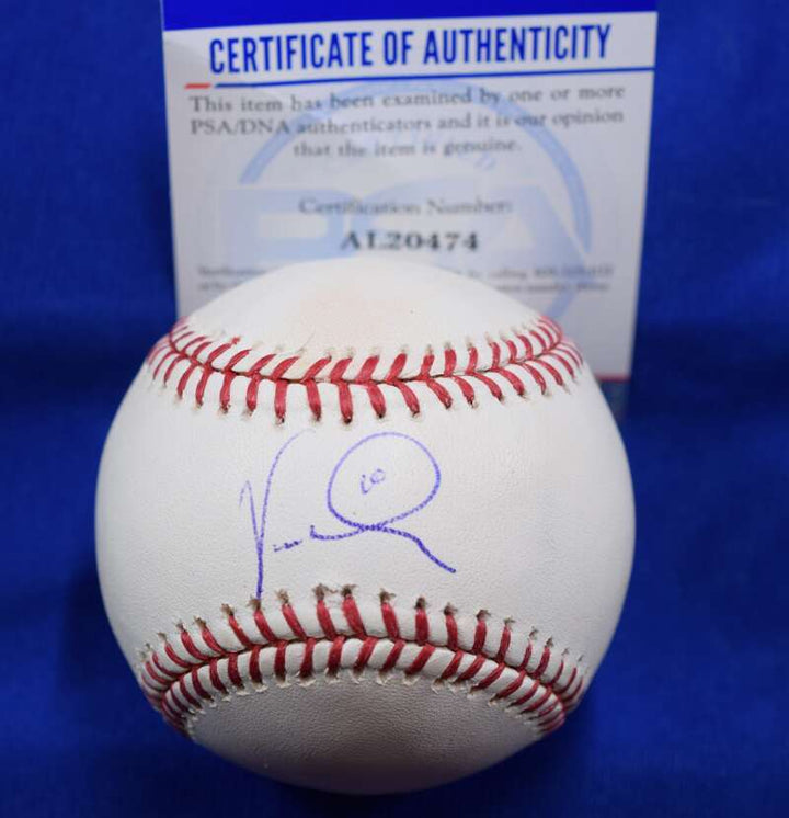 Vernon Wells PSA DNA Coa Autograph Major League OML Signed Baseball