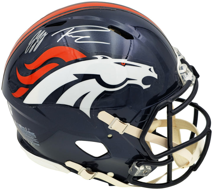 Russell Wilson Jerry Jeudy Auto Broncos Blue Full Size Auth Spd Helmet Fanatics