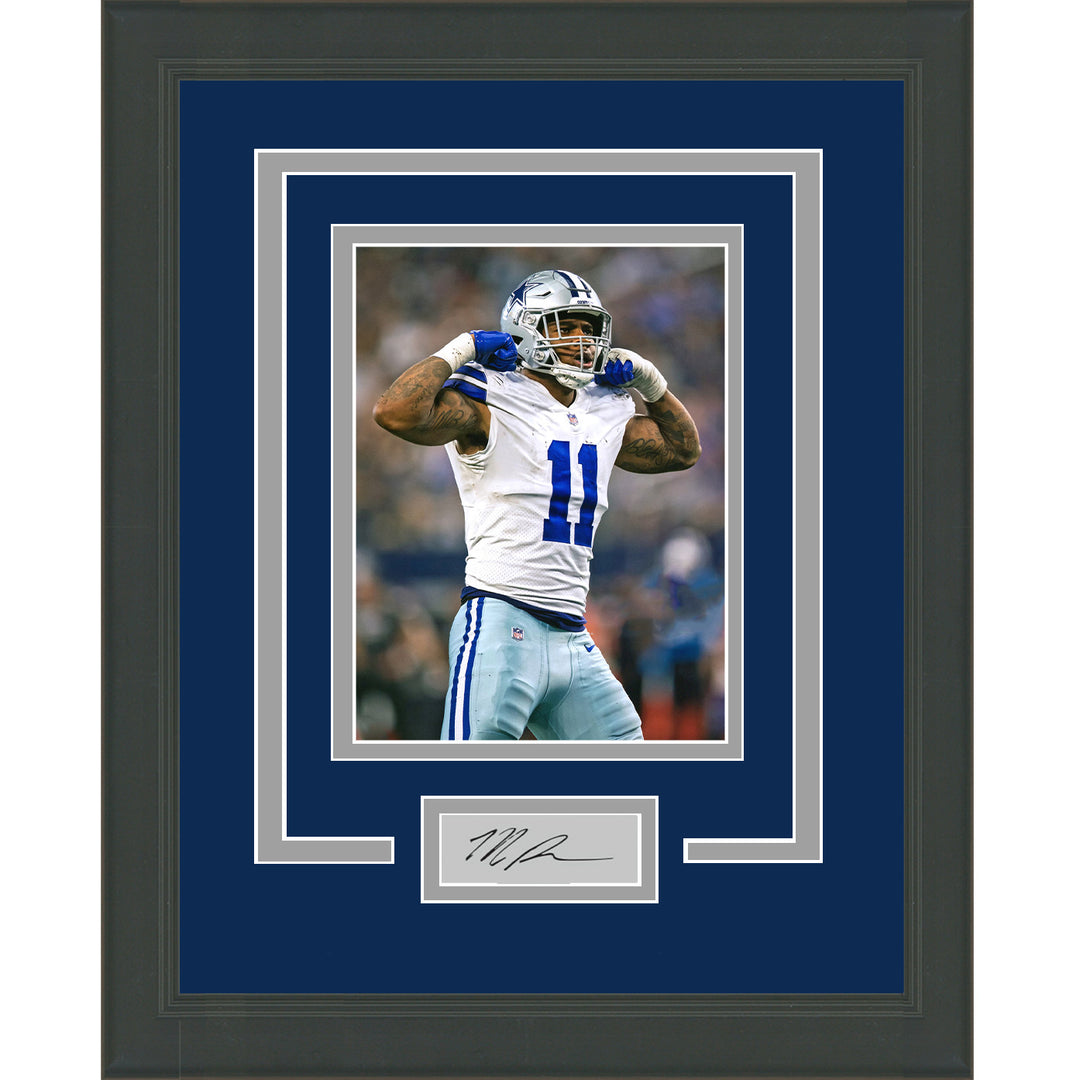Framed Micah Parsons Facsimile Laser Engraved Auto Dallas Cowboys 15x16 Photo